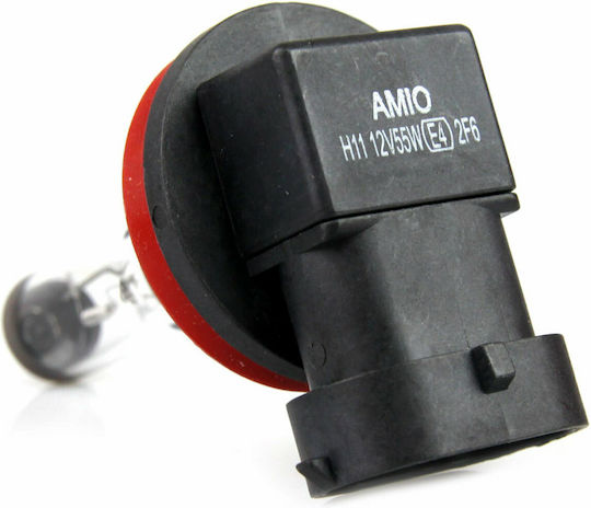 AMiO Λάμπα Αυτοκινήτου Lumitec H11 / PGJ19-2 Αλογόνου 12V 55W