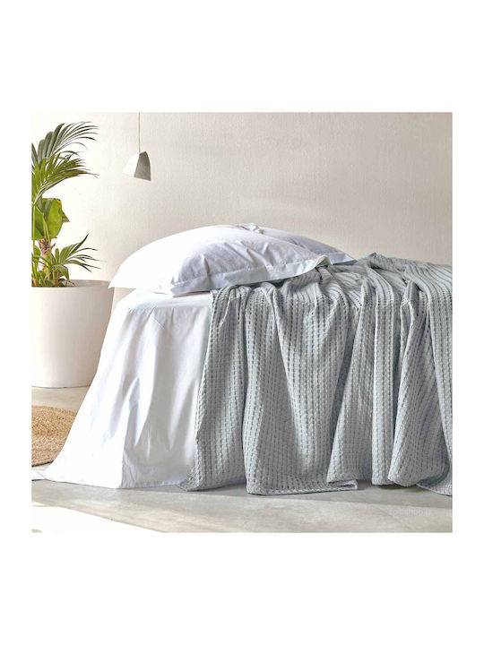 Kentia Soho Pique King Size Blanket 260x240cm 22 Grey