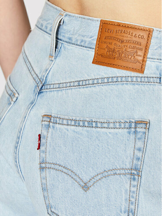 80s Mom High Waist Women's Jean Trousers in Mom Fit Light Stonewash