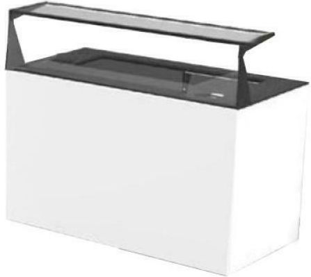 Sayl Barcelona Beheizte Ausstellungsvitrine Kammer B130 x T70 x H130 cm