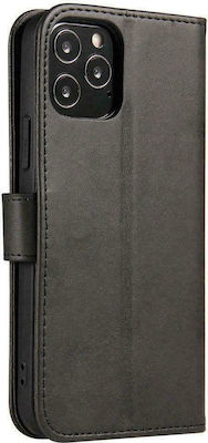 Hurtel Magnet Synthetic Leather Wallet Black (Realme 9i)