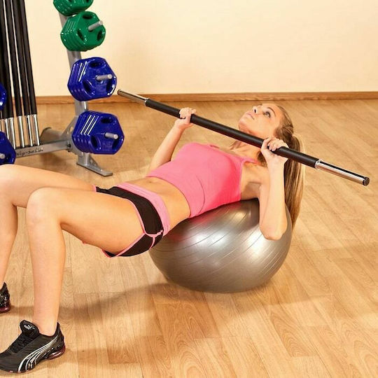 Optimum Body-Pump Μπάρα Φ28mm 1.5kg Μήκους 130cm με Κολάρα Μανταλάκια