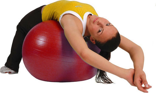 Alfa Care Μπάλα Pilates 55cm σε Κόκκινο Χρώμα