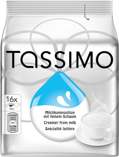 Tassimo Capsule Creamer From Milk Smântână din lapte Compatibile cu Mașina Tassimo 16capace