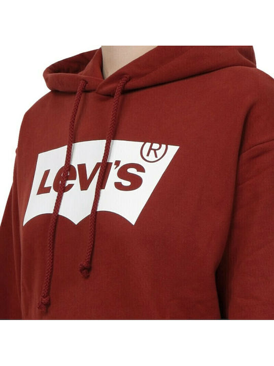 Graphic Standard Women's Sweatshirt Hooded Burgundy