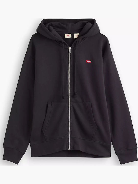 Standard Women's Sweatshirt Jacket Hooded Black