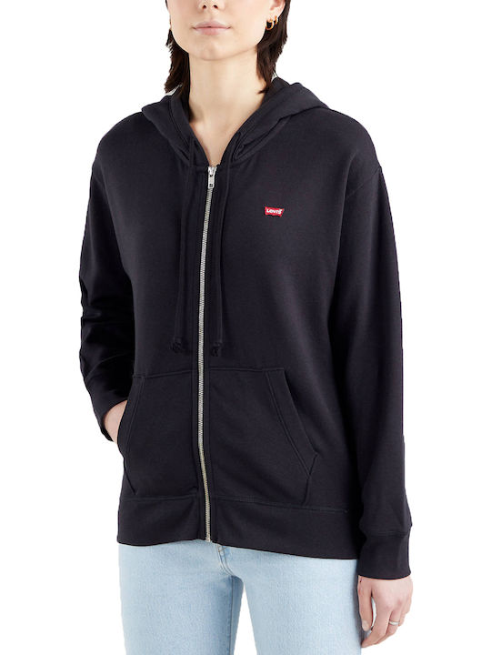 Standard Women's Sweatshirt Jacket Hooded Black