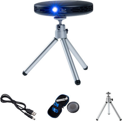 Lenso Space Mini Projector Full HD Λάμπας LED με Wi-Fi και Ενσωματωμένα Ηχεία Μαύρος