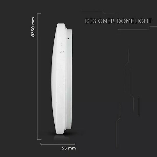 V-TAC Ceiling Mount Light 35cm White with Integrated LED