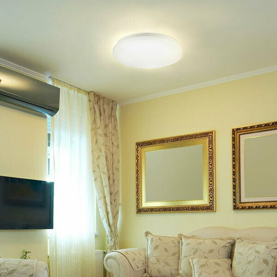V-TAC Ceiling Mount Light 31cm White with Integrated LED