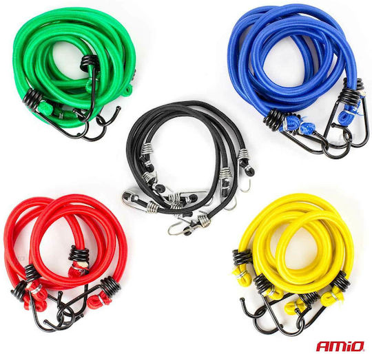 Elastic Straps 4mmx25cm 4 Pieces 8mmx45cm 2 Pieces 8mmx60cm 2 Pieces 8mmx75cm 2 Pieces 8mmx90cm 2 Pieces Amio 12 Pieces