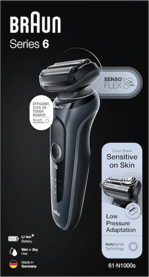 Braun Series 6 S6504168 Vintage Elektrorasierer Gesicht Wiederaufladbar