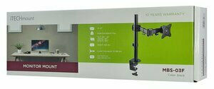 iTech Mount Βάση Γραφείου Οθόνης έως 27" με Βραχίονα (MBS-03F)