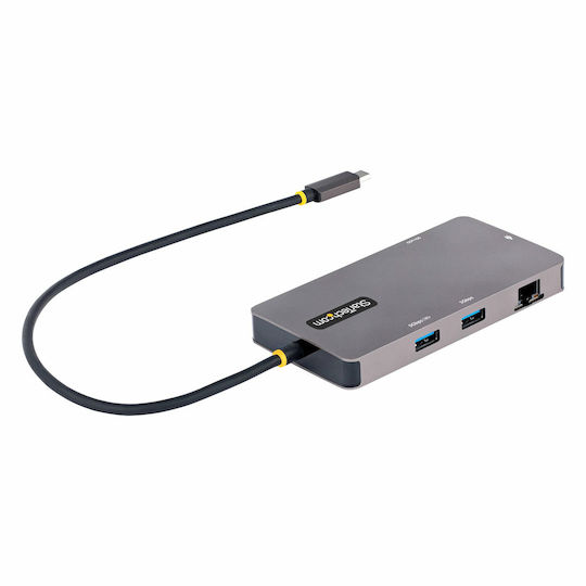 StarTech USB-A Докинг станция с HDMI 4K PD Етърнет и свързване 2 монитора Сив (S55149679)