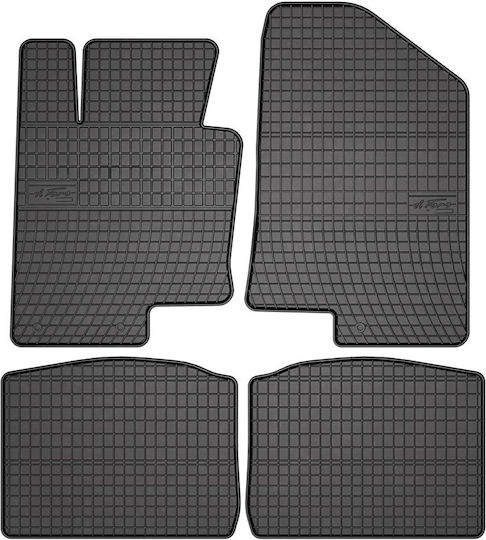 Frogum Set of Front and Rear Mats 4pcs for Kia Optima 2010+ Black