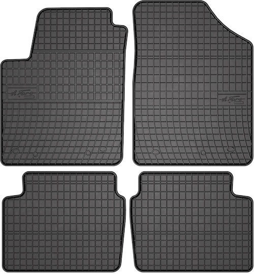 Frogum Set of Front and Rear Mats 4pcs for Hyundai i10 2007 Black