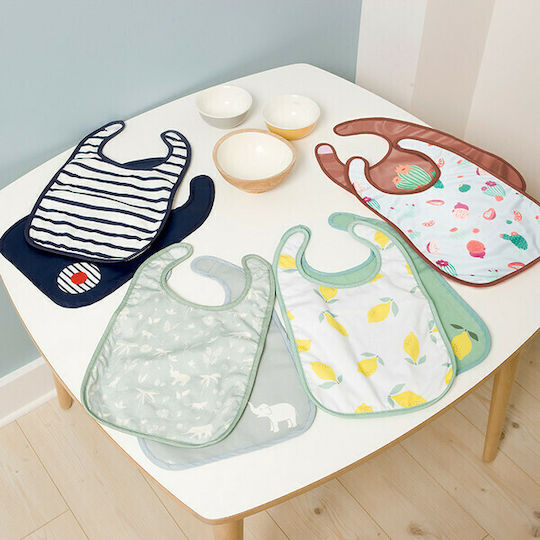 Baby to Love Cactus Garden Bib Fabric with Hoop & Loop Fastener Multicolored 2pcs