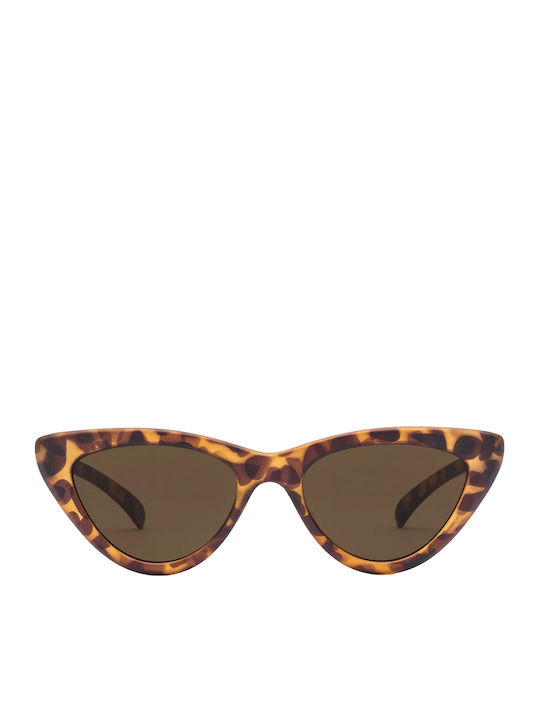 Volcom Knife Women's Sunglasses with Brown Plastic Frame and Brown Lens VE02802503 0000