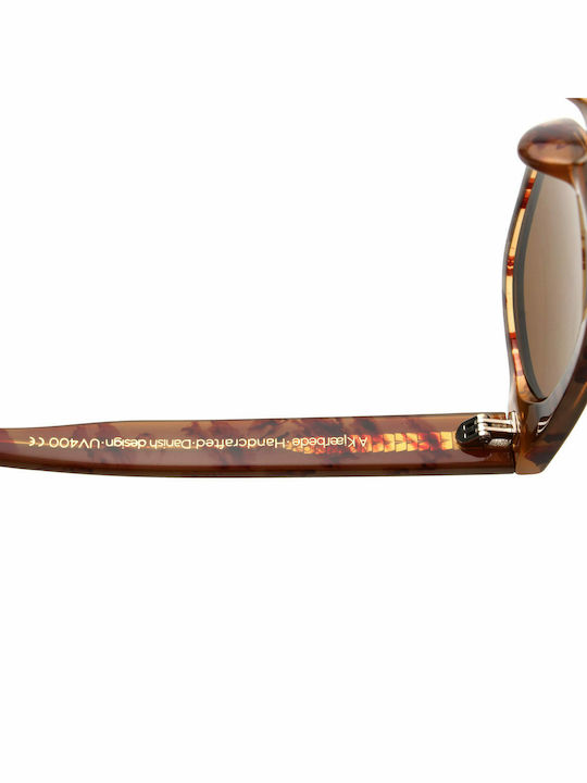 A.Kjaerbede Bror Sunglasses with Brown Acetate Frame and Brown Lenses KL2108-004