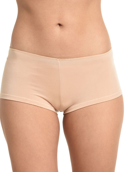 Helios Baumwolle Damen Boxer Beige