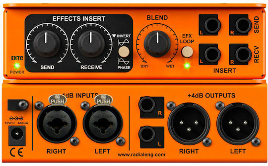 Radial EXTC-Stereo Ενεργό DI Box με Τροφοδοσία Ρεύματος