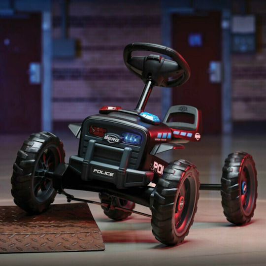 Buzzy Police Go Kart Cu Un Loc Cu Pedală Negru