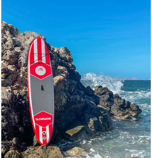 Aquasup Official Olympiakos 11.6" Inflatable SUP Board with Length 3.5m Red