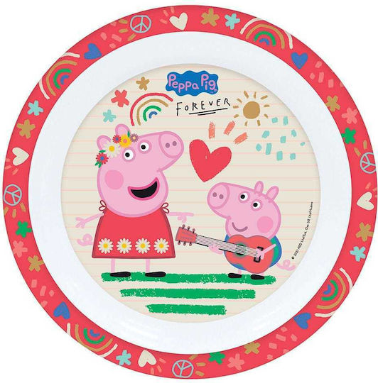 Ango Σετ Φαγητού "Peppa Pig" από Πλαστικό Πολύχρωμο 3τμχ