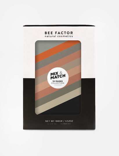 Bee Factor Mix And Match Face Αnti-aging / Νourishing / Cleansing Mask 10pcs