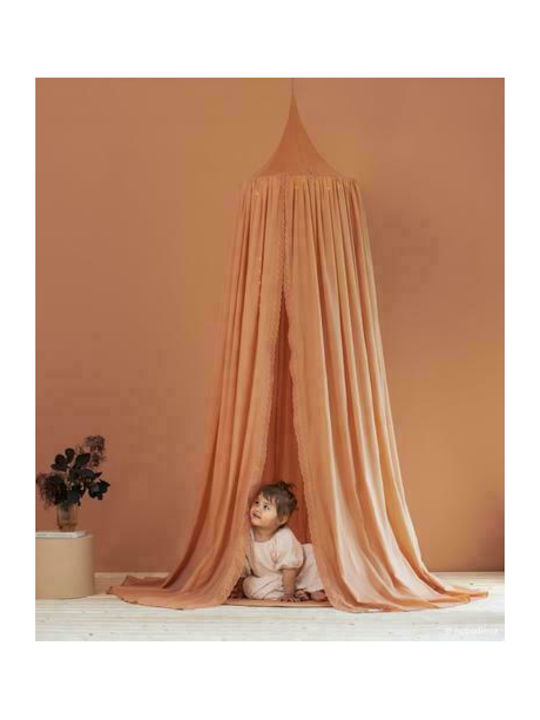 Nobodinoz Cotton Baby Room Mosquito Net Vera 250cm Orange NB920324