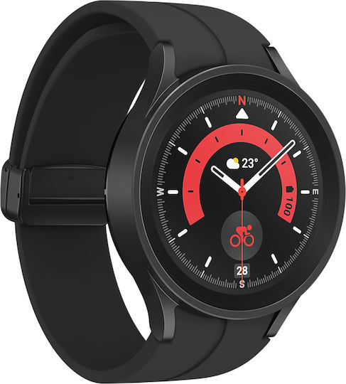 Samsung Galaxy Watch5 Pro LTE Titanium 45mm Waterproof with Heart Rate Monitor (Black)