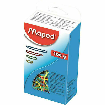 Maped Rubber Band Colours Multicolour 100gr