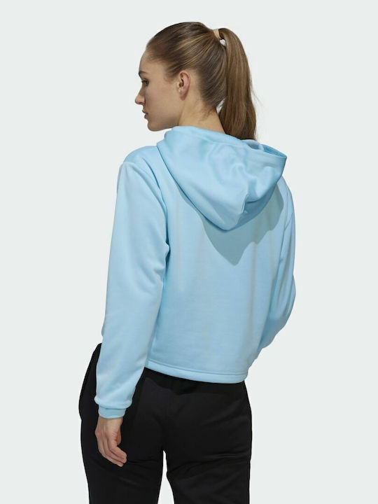 adidas Aeroready Φούτερ Γαλάζιο με Κουκούλα