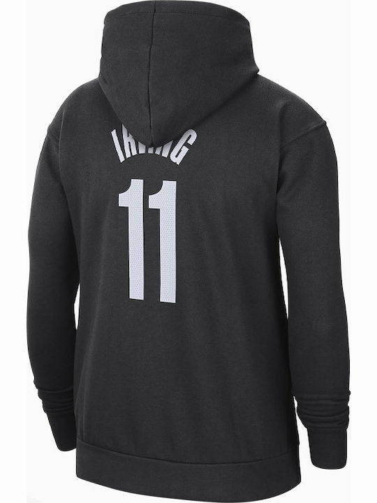 Nike Brooklyn Nets Essential Kyrie Irving Φούτερ Μαύρο με Κουκούλα