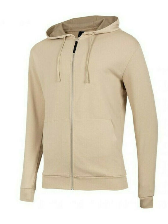 Outhorn Men's Cardigan with Hood & Pockets Beige