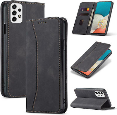 Hurtel Magnet Fancy Synthetic Leather Wallet Black (Galaxy A53)