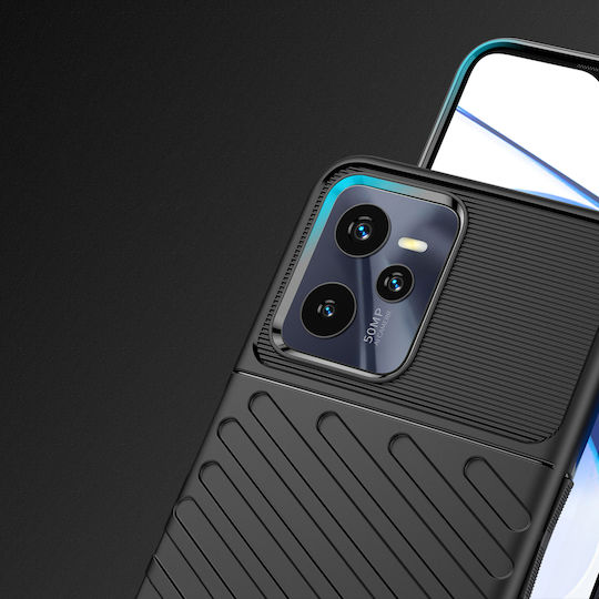 Hurtel Thunder Back Cover Silicon Negru (Realme C35)