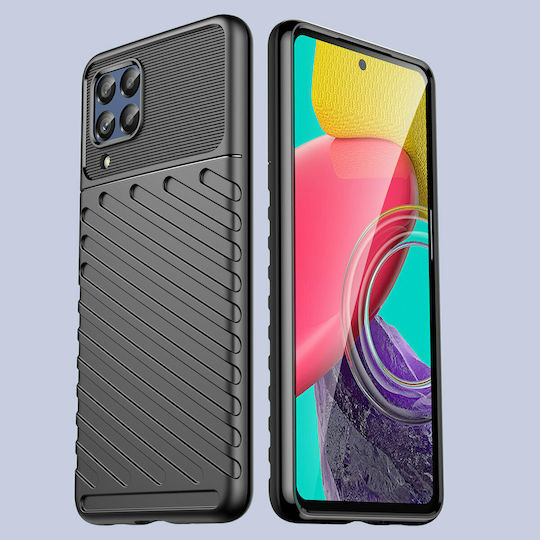 Hurtel Thunder Back Cover Silicone Black (Galaxy M53 5G)
