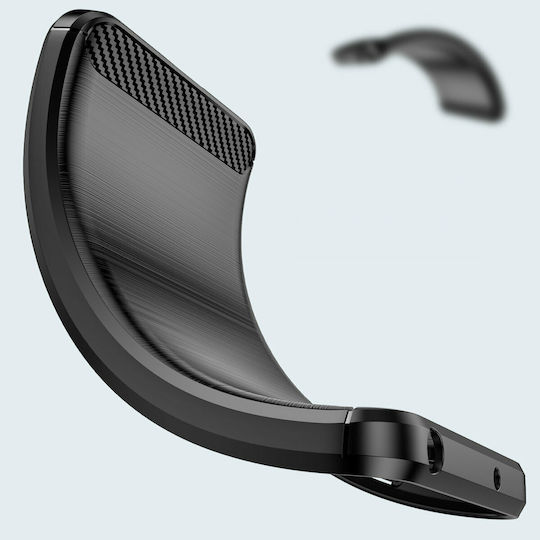 Hurtel Carbon Back Cover Silicon Negru (Galaxy M53 5G)
