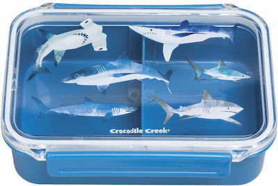 Crocodile Creek Καρχαρίες Kids Lunch Plastic Box Blue