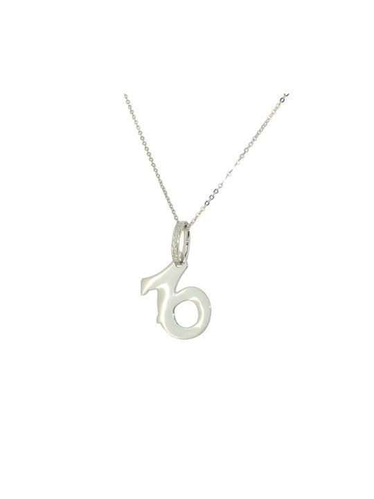 Fa Cad'oro Charm Zodiac Sign from White Gold 14K