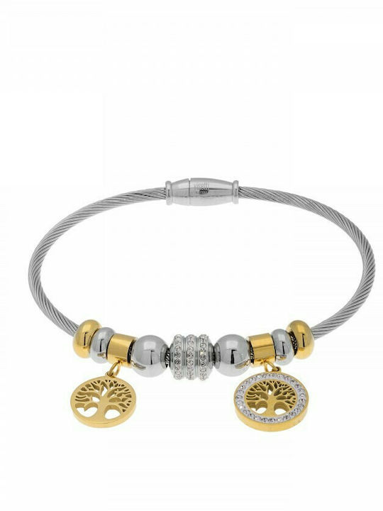 Visetti Bracelet Handcuffs made of Steel Gold Plated