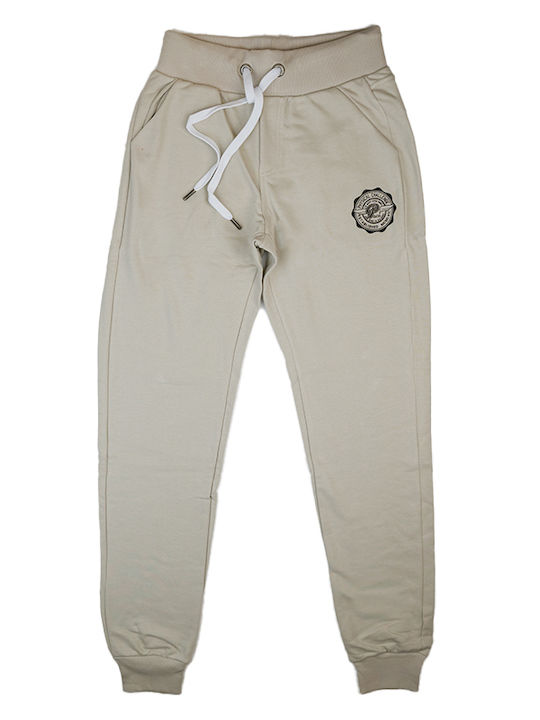 Paco & Co Men's Sweatpants with Rubber Beige