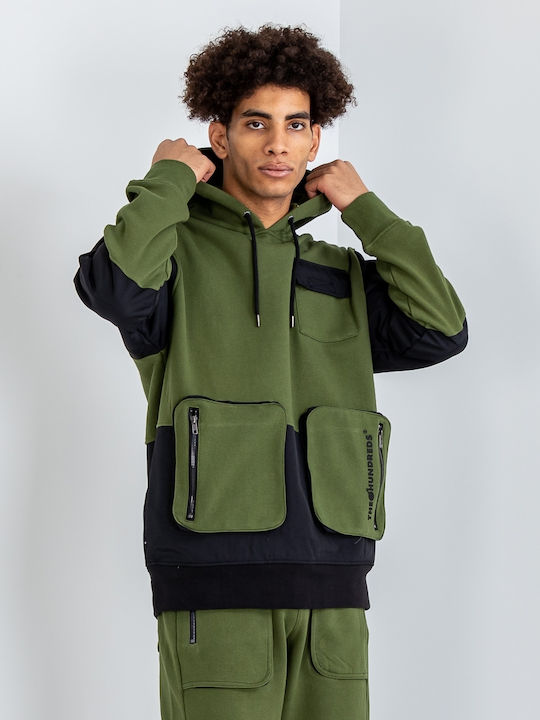 Sweatshirt mit Kapuze Khaki