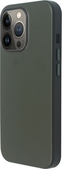 Vivid Leather MagSafe Задна корица Изкуствена кожа Olive Green (iPhone 13 Pro)