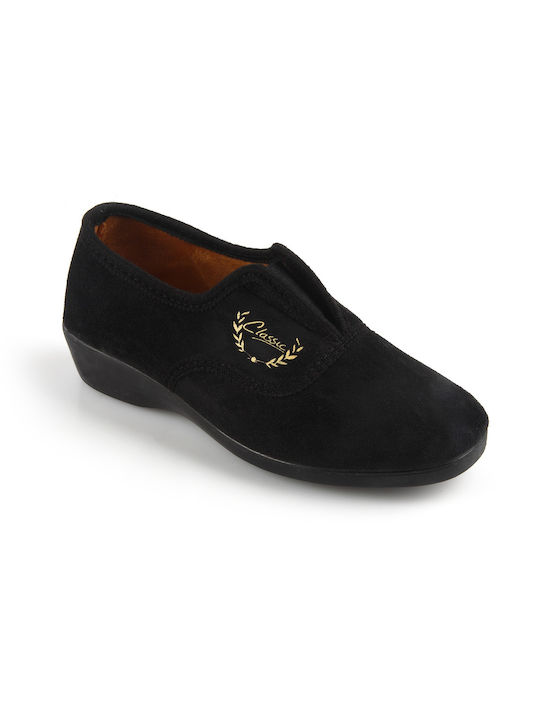 Slipper Closed With - FSHOES - BLACK