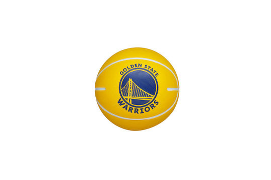 Wilson Nba Dribbler Bskt Gs Warr Kids Ball Basketball Yellow