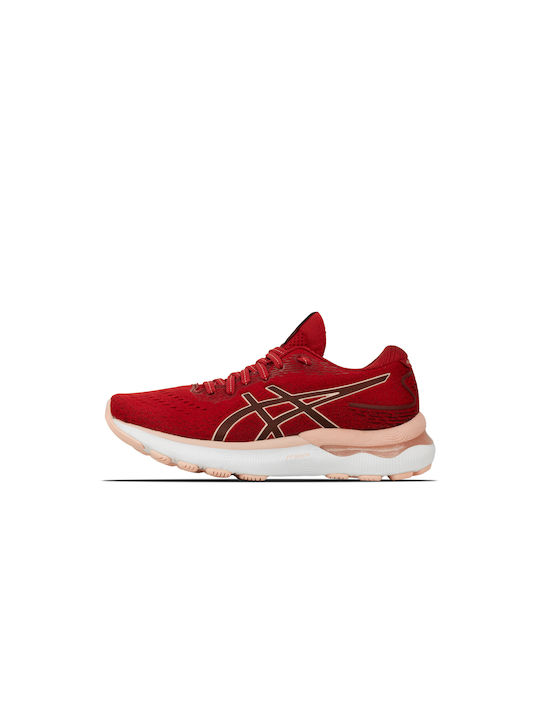 Gel-Nimbus 24 Damen Sportschuhe Laufen Cranberry / Frosted Rose