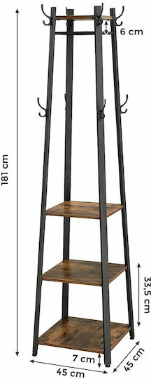 Eingangsmöbel mit Garderobe 45x45x181cm