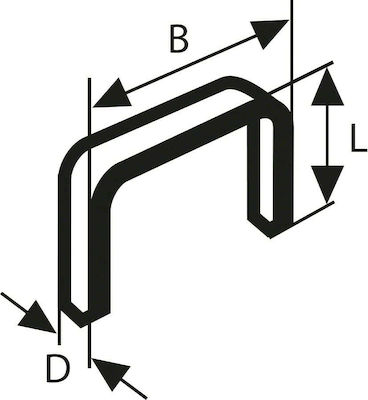 Bosch Τype 53 Δίχαλα 6mm 1000τμχ